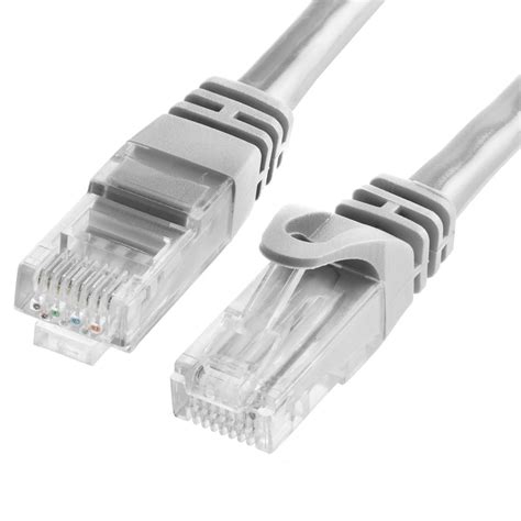 Lan Gray Network 500mhz Cat 6 Cable With Utp Cca 568 B Wires 100 Ft