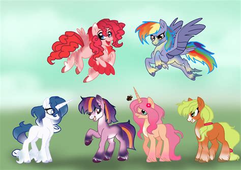 Mlp G5 New Mane 6 By Sonadbroken On Deviantart