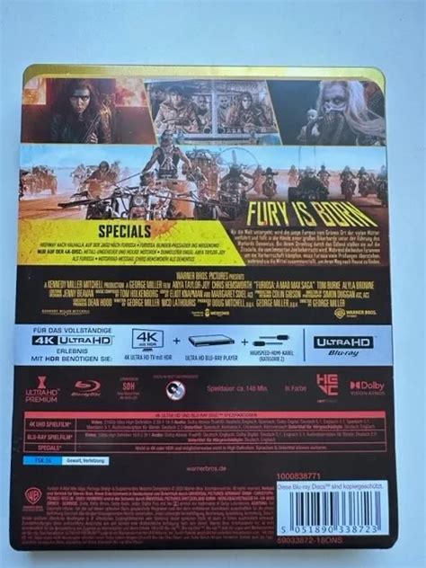 FURIOSA A MAD Max Saga Limited Steelbook 4k ULTRA HD BLU RAY Wie