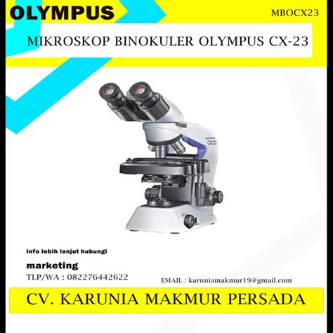 Jual Mikroskop Binokuler Olympus Cx Medan Karunia Makmur Persada