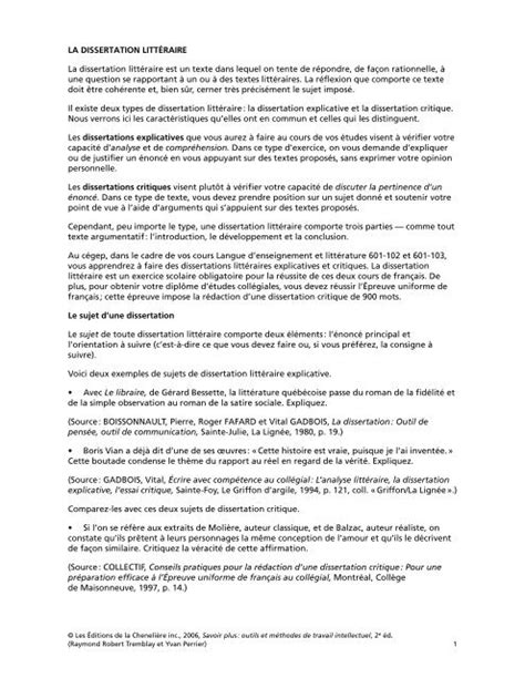 Dissertation Francais Exemple Telegraph