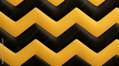 Dynamic Zigzag Abstract Background With Alternating Orange And Black