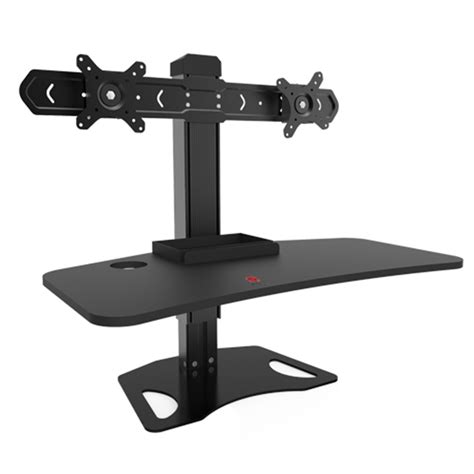 Dual Display Height Adjustable Monitor Lifted Stand for 13”-27” Monitor ...