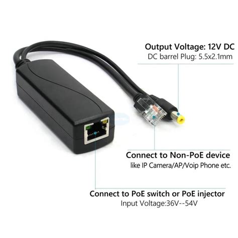 Hwatel Original Poe Gigabit Splitter For Ieee Af At Bt V To V