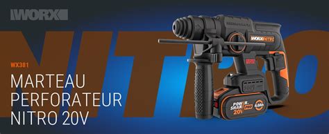 Worx Nitro Perforateur Sans Fil V Force De Fappe De J Pour Le