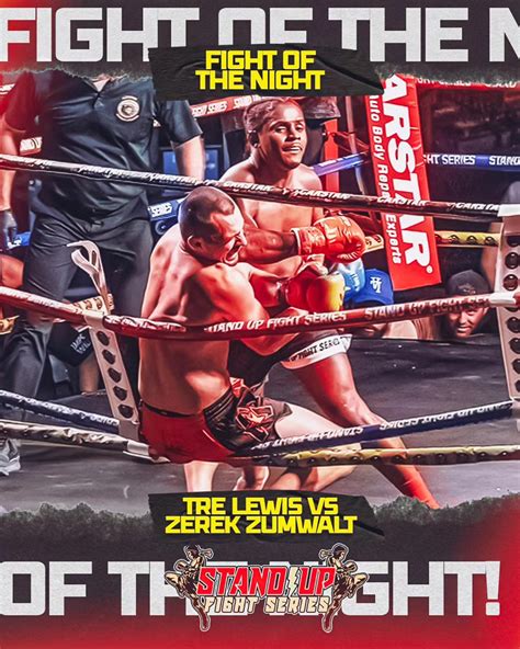 Fight of the Night – Tre Lewis vs.... - Stand Up Fight Series | Facebook