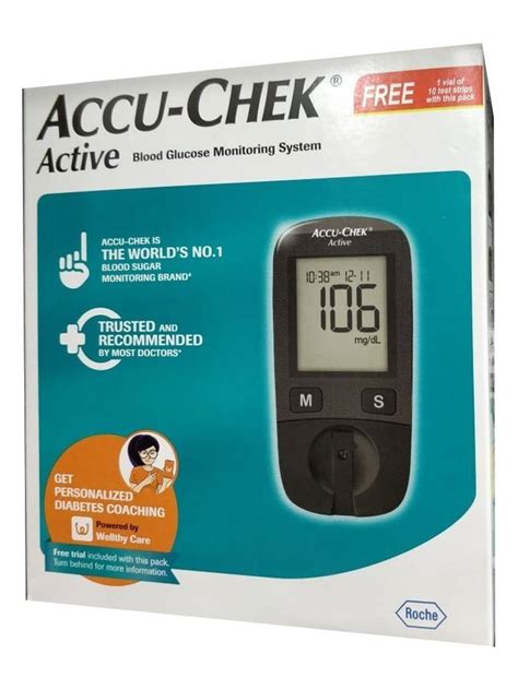 1 50 Mmol L Accu Chek Active Blood Glucose Monitor For Clinic 1 Piece