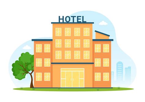 cartoon hotel building  model cartoon hotel  vr ar  poly
