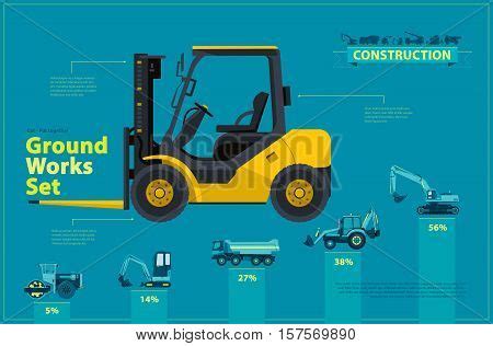 Yellow Forklift Blue Vector Photo Free Trial Bigstock