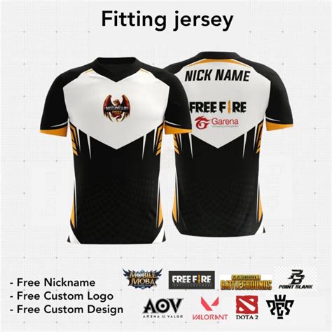 Jual Jersey Gaming Esports Custom Full Printing Bisa Ganti Logo Sponsor