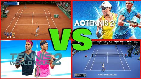 Tennis World Tour 2 Vs Ao Tennis 2 Gameplay Ita Youtube