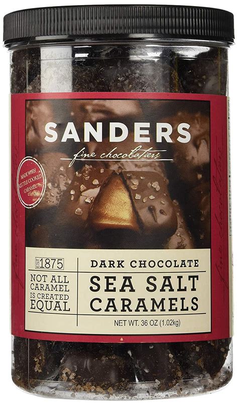 Sanders Dark Chocolate Sea Salt Caramels 36 Oz