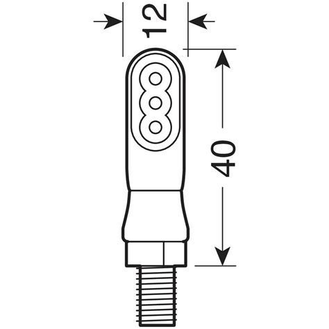 Coppia Frecce Indicatori Di Direzione A Led Moto Lampa Nano Alfamoto