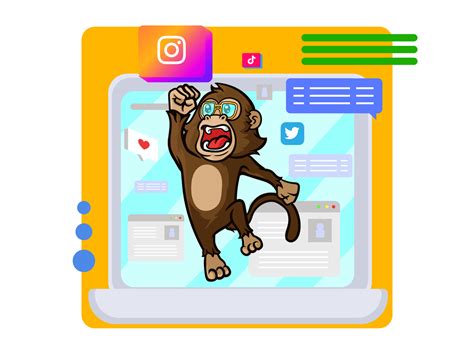 Social Media Monkey By Penpencils On Dribbble