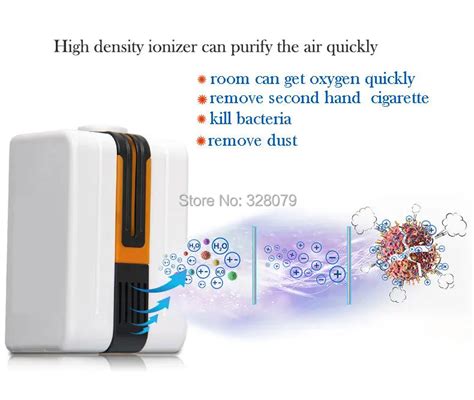 New Portable Ionizer Negative Ion Air Purifier Ozonator Air Cleaner Oxygen Bar Purify Air Kill