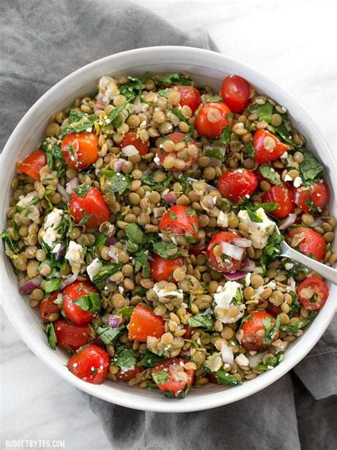 Marinated Lentil Salad Recipe Budget Bytes