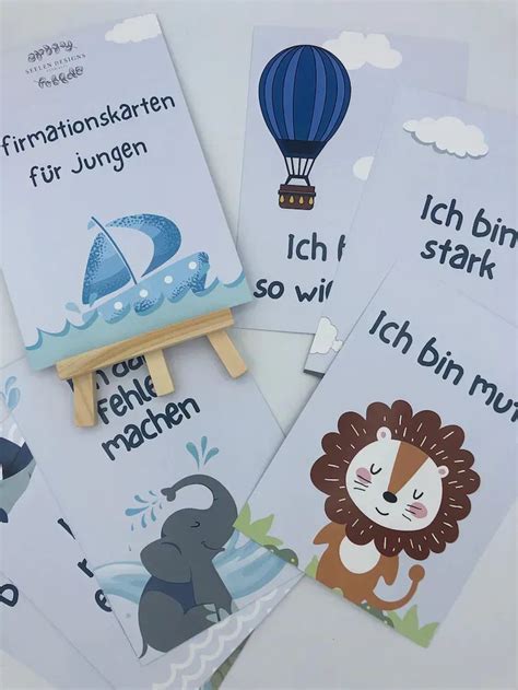 Positive Affirmationen F R Jungen Mutmacher Karten Mit Positiven