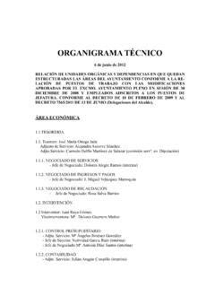 ORGANIGRAMA TÉCNICO elpuertodesantamaria es organigrama t 201 cnico