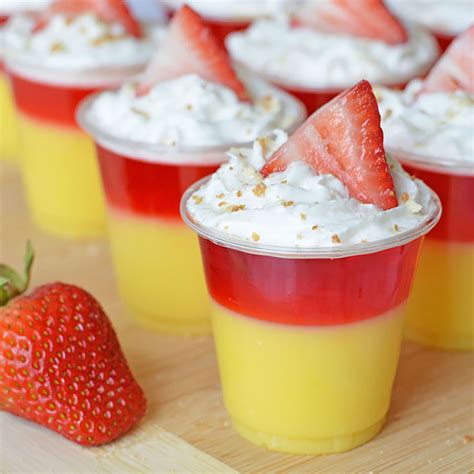 Strawberry Shortcake Jello Shots Recipe Cart