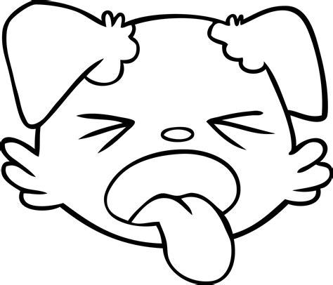 cartoon dog face 12539049 Vector Art at Vecteezy