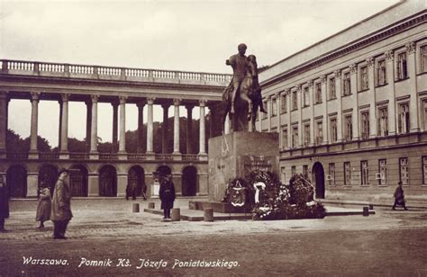 File Pomnik J Zefa Poniatowskiego W Warszawie Przedwojenna Poczt Wka