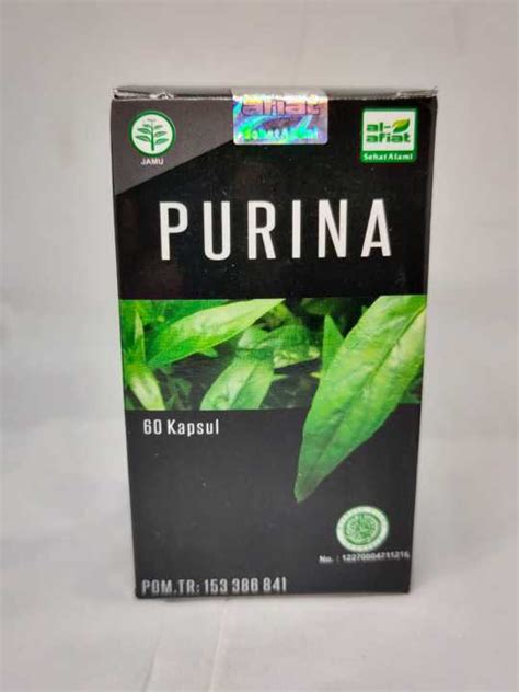 1 Botol Kapsul Purina Al Afiat Herbal Meredakan Pegal Linu Dan Asam