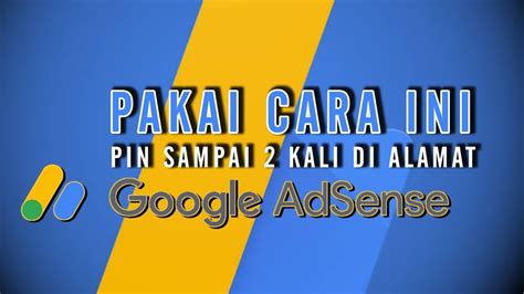 CARA MENGISI BARIS ALAMAT DI ADSENSE YouTube