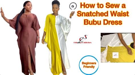 How To Sew A Stylish Bubu Caftan Dress With Snatched Waist And Front