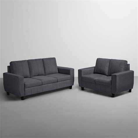 Buy Sofa Bae 3 And 2 Seater Grey Color Sofa Set Online In India Sleepyhead