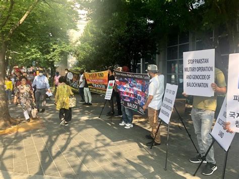 S Korea Baloch Party Hold Protest Against Enforced Disappearances