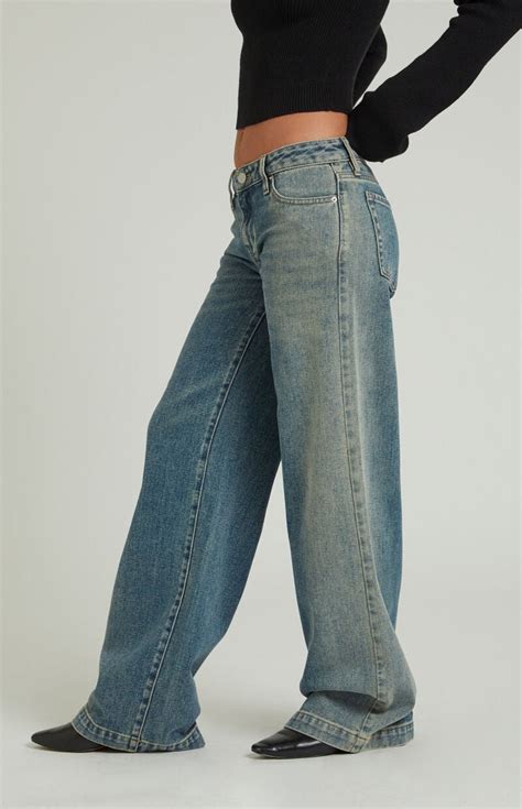 Pacsun Casey Indigo Low Rise Baggy Jeans Pacsun