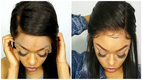 How To Apply And Secure Lace Wig No Glue Youtube