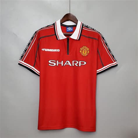 Manchester United 1998 1999 Camisa De Futebol Retro Masculina Uniforme