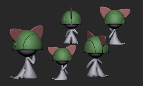 Pokemon Ralts Kirlia Gardevoir And Gallade 3d Model 3d Printable