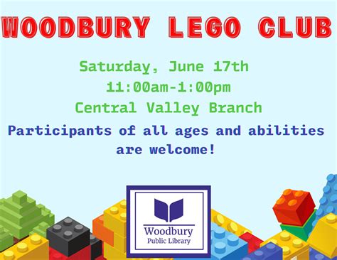 Lego Club Woodbury Public Library