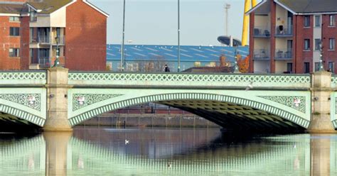 The Albert Bridge Belfast November © Albert Bridge Geograph Ireland