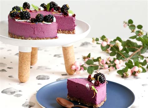 Cheesecake Vegan Cassis Et Noix De Coco Femininbio