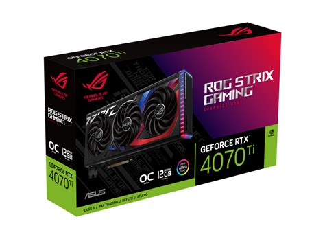 ROG Strix GeForce RTX 4070 Ti 12GB GDDR6X OC Edition Graphics Card