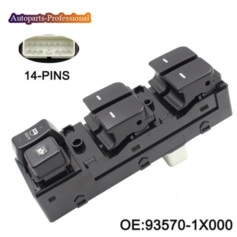 X X New Power Window Switch Front Left Door Glass