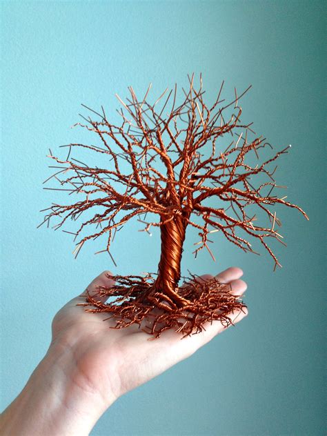 Small Standing Copper Wire Tree Facebook Twistedforest Wire