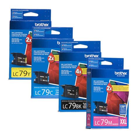 Brother Lc79 Original Ink Cartridge Combo Extra High Yield Bkcmy At