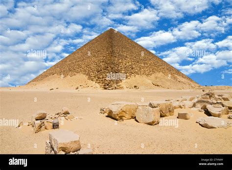 The Red Pyramid Senefru Or Snefru Pyramid Dahshur Unesco World