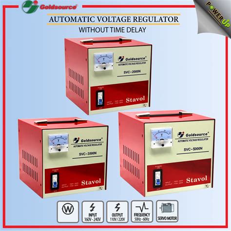 Goldsource Automatic Voltage Regulator AVR Without Time Delay 2KVA