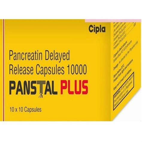 10000 IU Panstal Plus Capsule At Rs 1050 Stripe Pancreatin Enzymes In