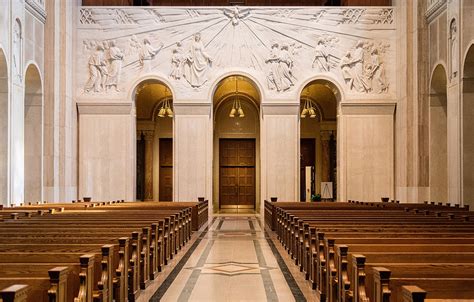 Universal Call to Holiness Bas Relief, Basilica of the National Shrine ...