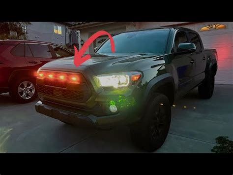 Installing High Quality Raptor Lights On The Toyota Tacoma Grill Youtube