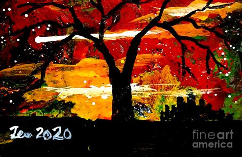 Vibrant Scenic Exposive Sky Art By Teo Alfonso Painting By Teo Alfonso Pixels