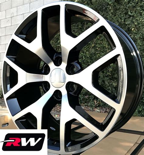 Gmc Sierra Oe Replica Inch Honeycomb Machined Black Wheels