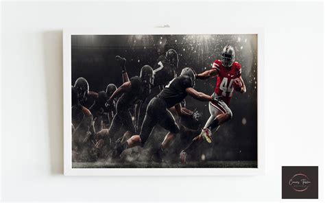 American Football Player NFL Wall Art, NFL Wall Art, New Season Canvas ...