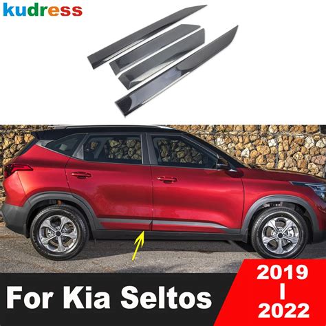 Tira De Moldura De Fibra De Carbono Para Coche Kia Seltos Accesorios